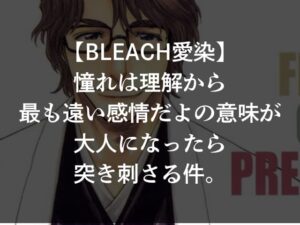 【BLEACH愛染】憧れは理解から最も遠い感情だよの意味が大人になったら突き刺さる件。